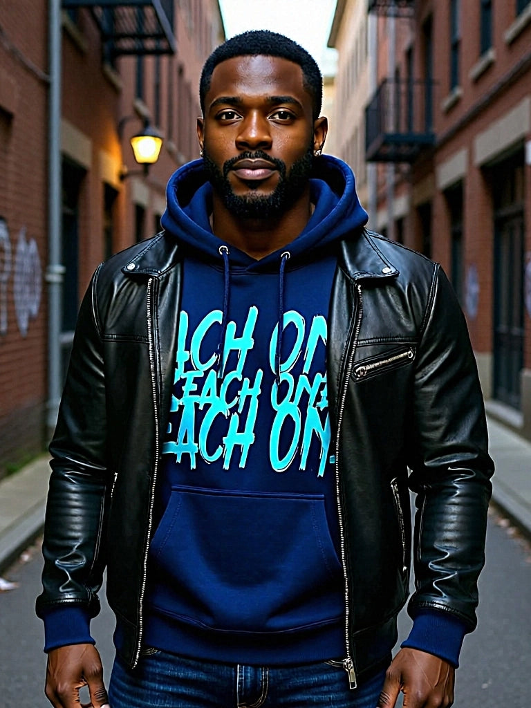 Solid "The Blues" EOROTO Hoodie